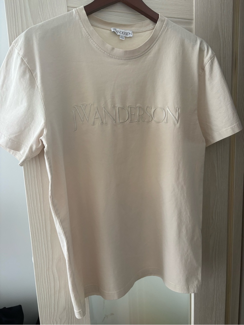 J.W. Anderson Crew Neck Tee in Beige